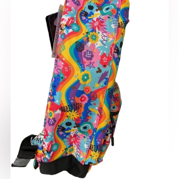 Disney Parks Rainbow Pride Mickey  & Minnie Mouse Large Backpack NEW - Picture 5 of 5